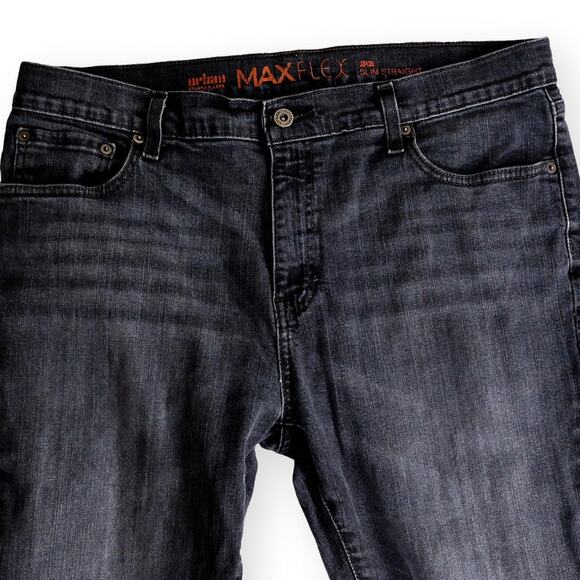 Urban Pipeline Max Flex Meds Slim Straight Gray Denim Jeans 36x30 - Picture 2 of 7
